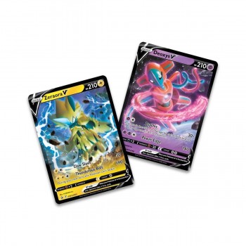 Pokémon TCG: V Battle Deck Zeraora Vs. Deoxys rinkinys Pokémon TCG: V Battle Deck Zeraora Vs. Deoxys rinkinys